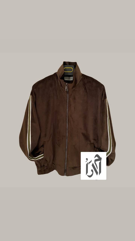 ست بامبر و شلوار زنانه مخمل قهوه ای