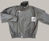 کت چرم زنانه مشکی یقه چپ و راستی