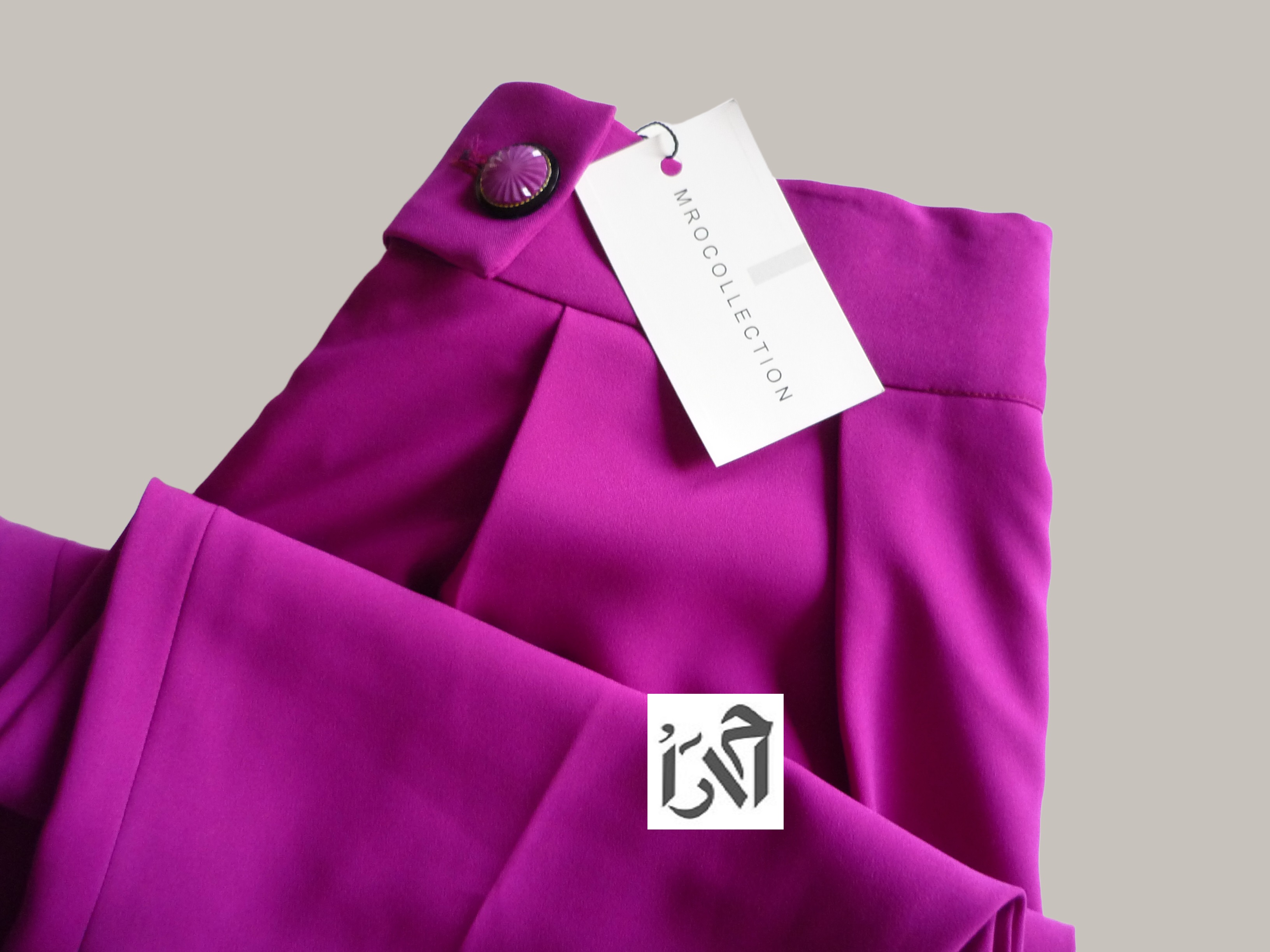 شلوار زنانه کرپ اوکیا سرخابی مدل سمبادی