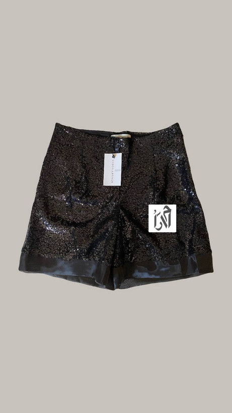 شلوارک زنانه پولکی مشکی