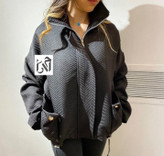 کاپشن زنانه ژاکارد طرح برجسته