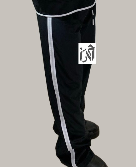 شلوار زنانه مخمل مشکی بغل نواردوزی