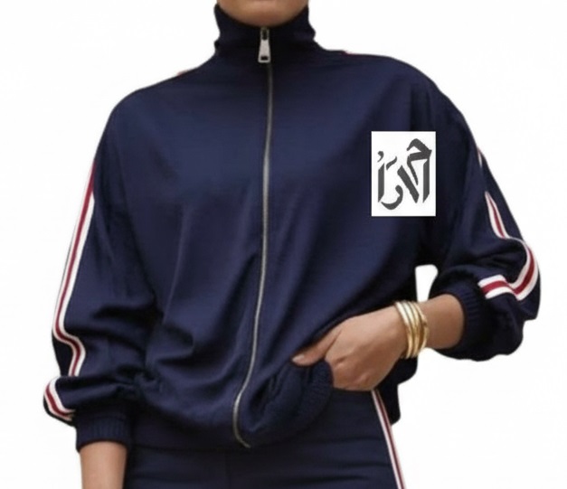 ست بامبر و شلوار زنانه مخمل سورمه ای