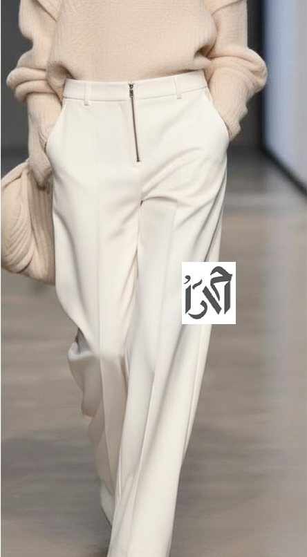 شلوار زنانه کرپ سفید