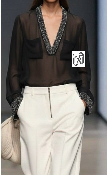 شومیز حریر مجلسی