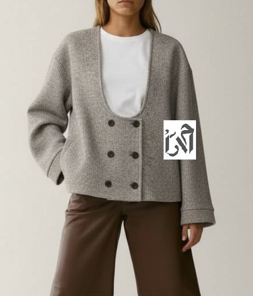 کت زنانه موهر شش دگمه