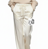 شلوار زنانه ساتن شیری