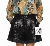 شلوارک زنانه پولکی مشکی