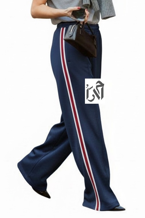 شلوار زنانه مخمل سورمه ای