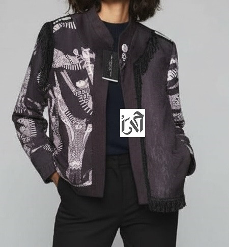 کت زنانه ژاکارد گربه ای